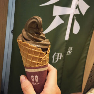ほうじ茶ソフトクリーム(紀伊茶屋 （KINO CHAYA）)