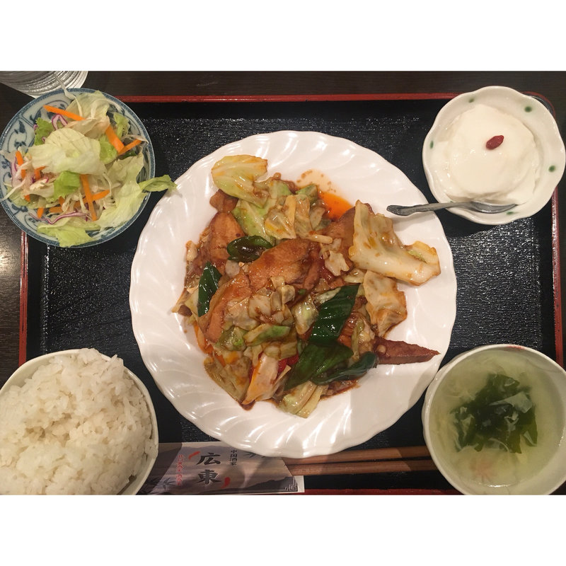回鍋肉定食(中国酒家 広東 （かんとん）)