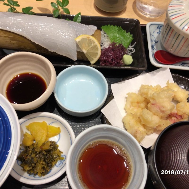 ヤリイカ定食(玄海の幸 海幸)