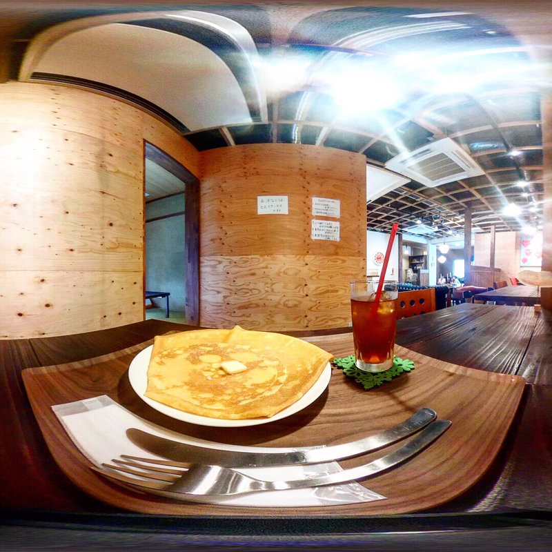 砂糖バタークレープ(ちゃばなcafe)