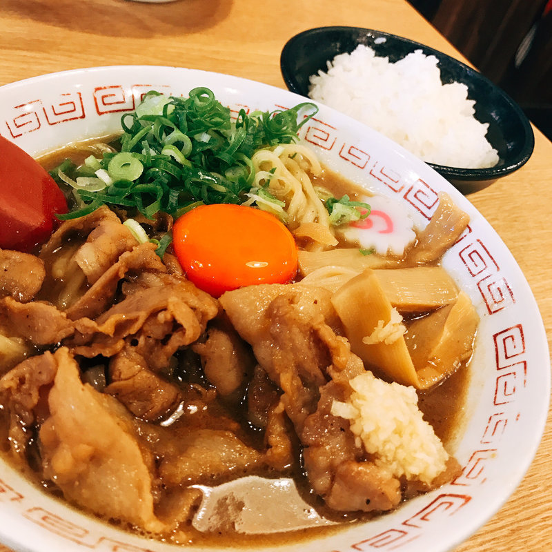 肉玉そば(元祖おかず系ラーメン おとど食堂 葛西本店)