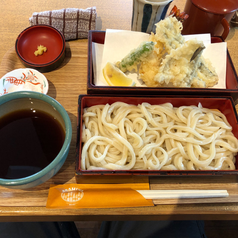 海の盛り合わせ天せいろ(麦　kamiuma　ASAHIYA )