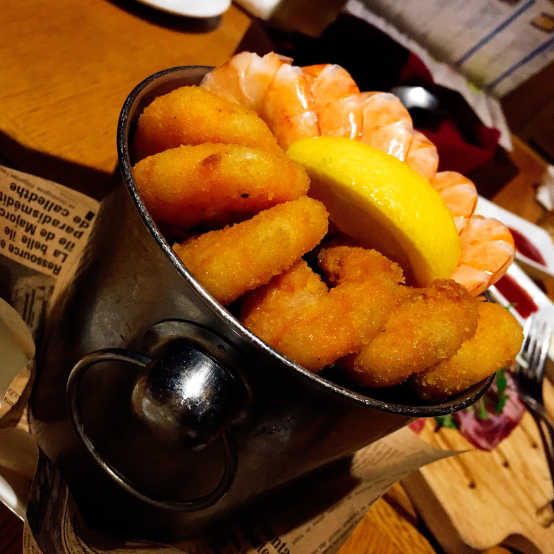 スチーム海老とフライ海老のバケツ盛り(12pieces)(GINZA我歩 （GAPPO）)