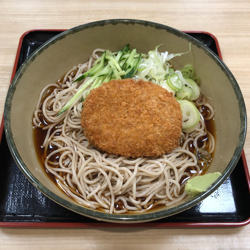 冷やしコロッケそば大盛り（期間限定）(名代 箱根そば 祖師谷大蔵店)