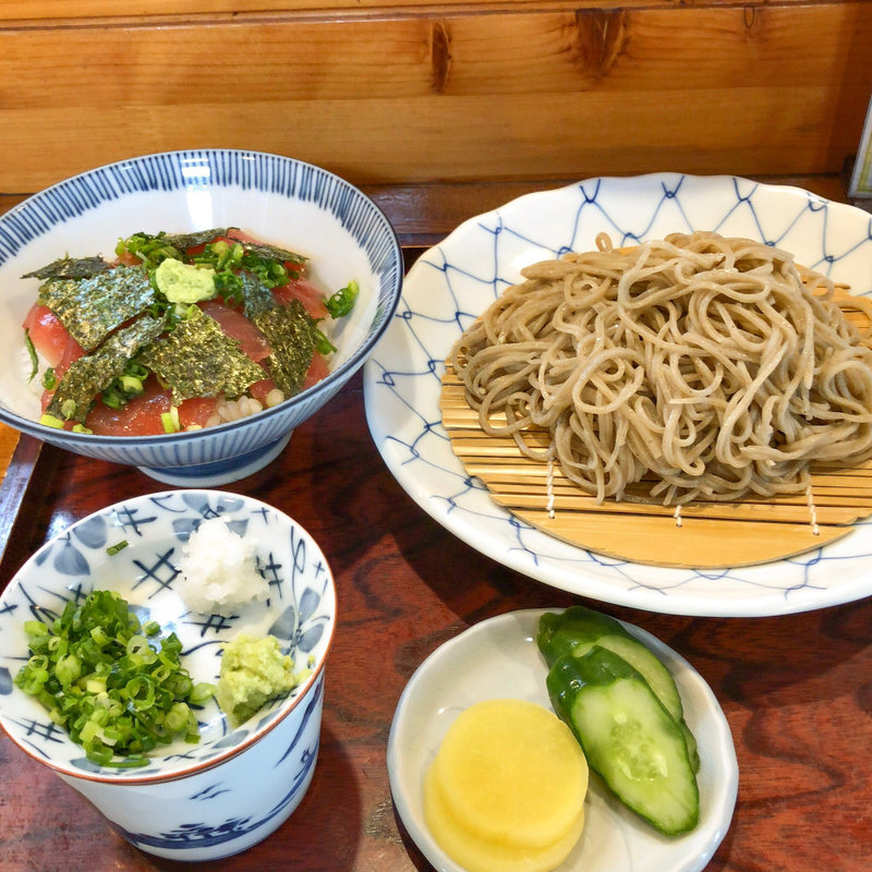 せいろ蕎麦+鉄火丼(ささ家)