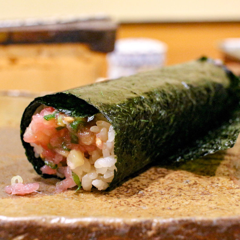 とろたく巻(鮨まつ本)