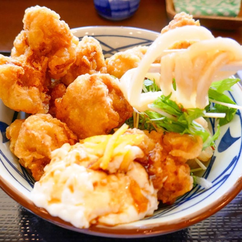 タル鶏天ぶっかけ(丸亀製麺春日井)