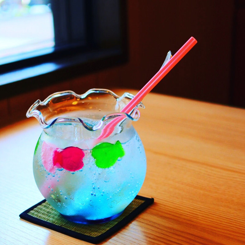 金魚鉢ソーダ(桜物語)