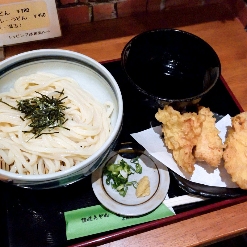 とり天ざるうどん(讃岐うどん四八 )