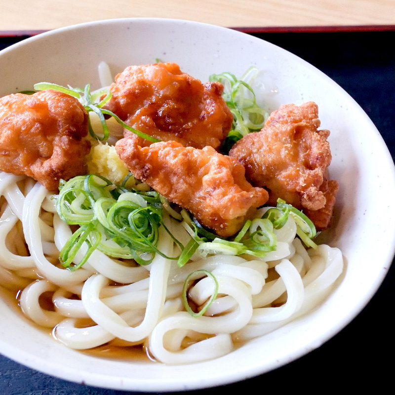 唐揚げぶっかけ冷（ぶっかけ冷+鶏のから揚げ串）(寒川 （さんがわ）)