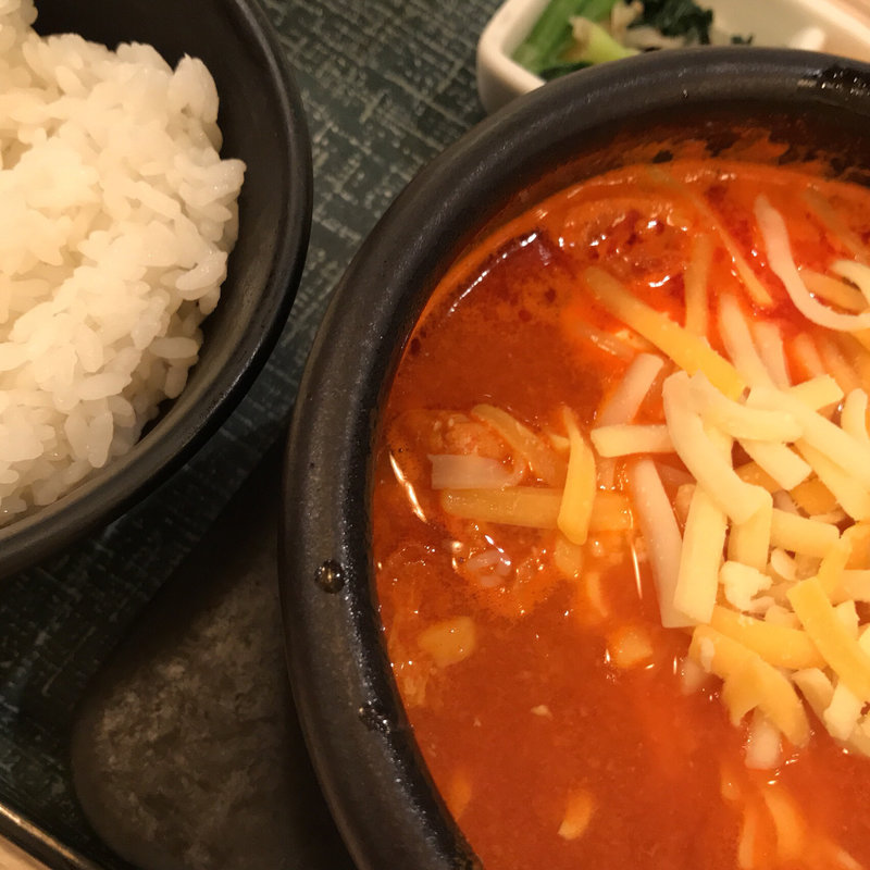 チーズタッカルビスンドゥブ(東京純豆腐HEPナビオ店)