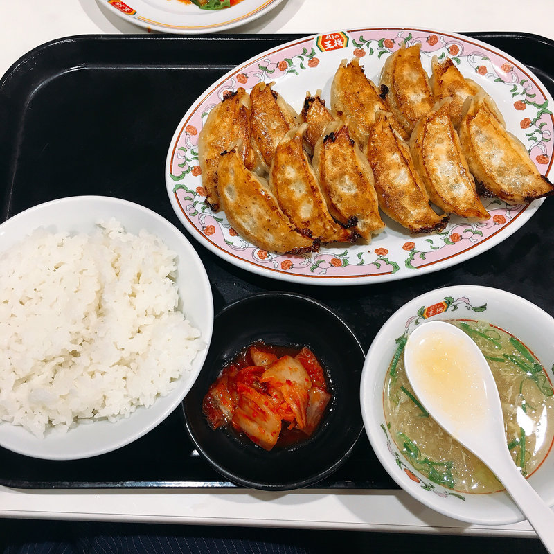 餃子W定食(餃子の王将 蒲田東口店)