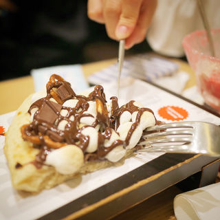 ソルテッドダークチョコレートピザ(MAX BRENNER CHOCOLATE BAR LUCUA osaka｜梅田)