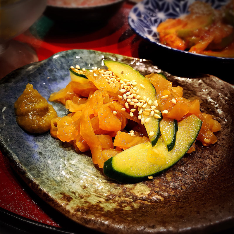 中華クラゲの柚子胡椒和え(もつ焼き勝利はなれ)