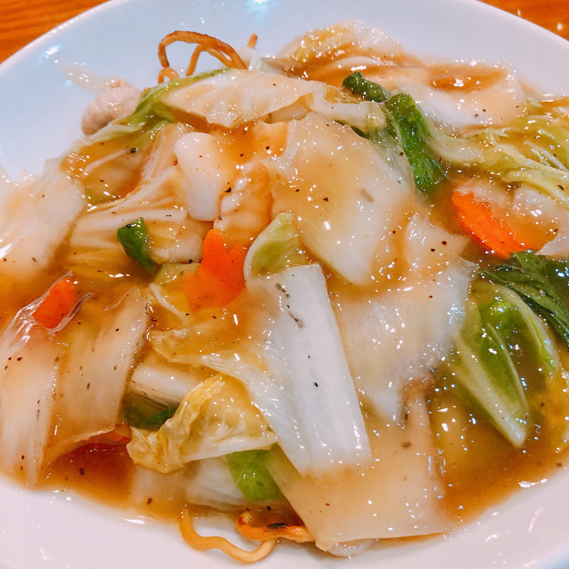 五目餡掛け焼きそば(銀河四川台湾厨房)