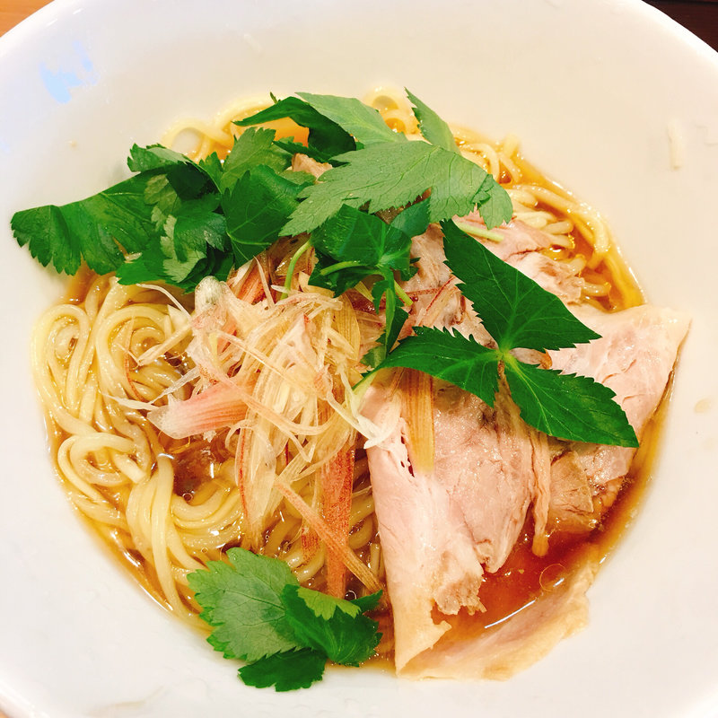 鯛煮干しの冷やしラーメン(京都千丸 しゃかりき 京阪守口店)