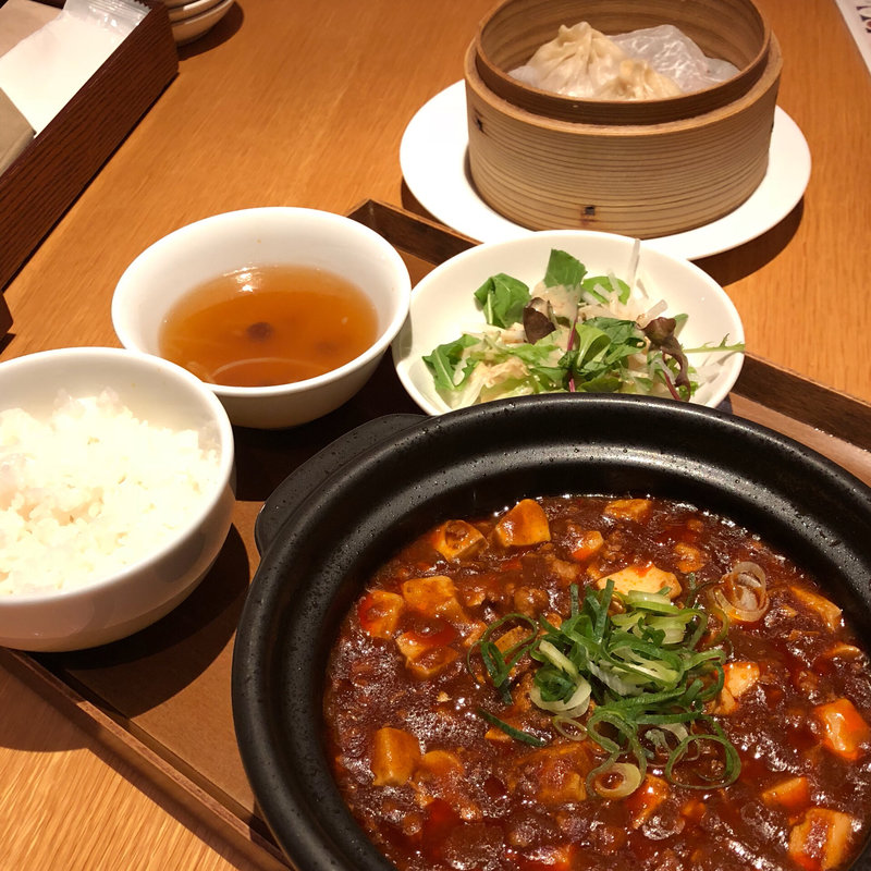 麻婆豆腐セット(龍福小籠堂 NU茶屋町店)