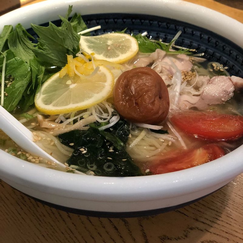 俺流梅しそラーメン(俺流塩らーめん 渋谷総本店)