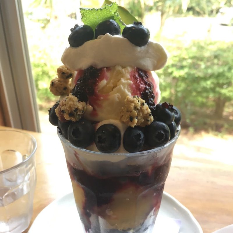 ブルーベリーパフェ(タンジョウファームキッチン)