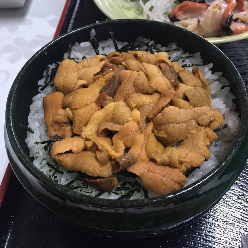 赤ウニ定食(お食事処 大幸)