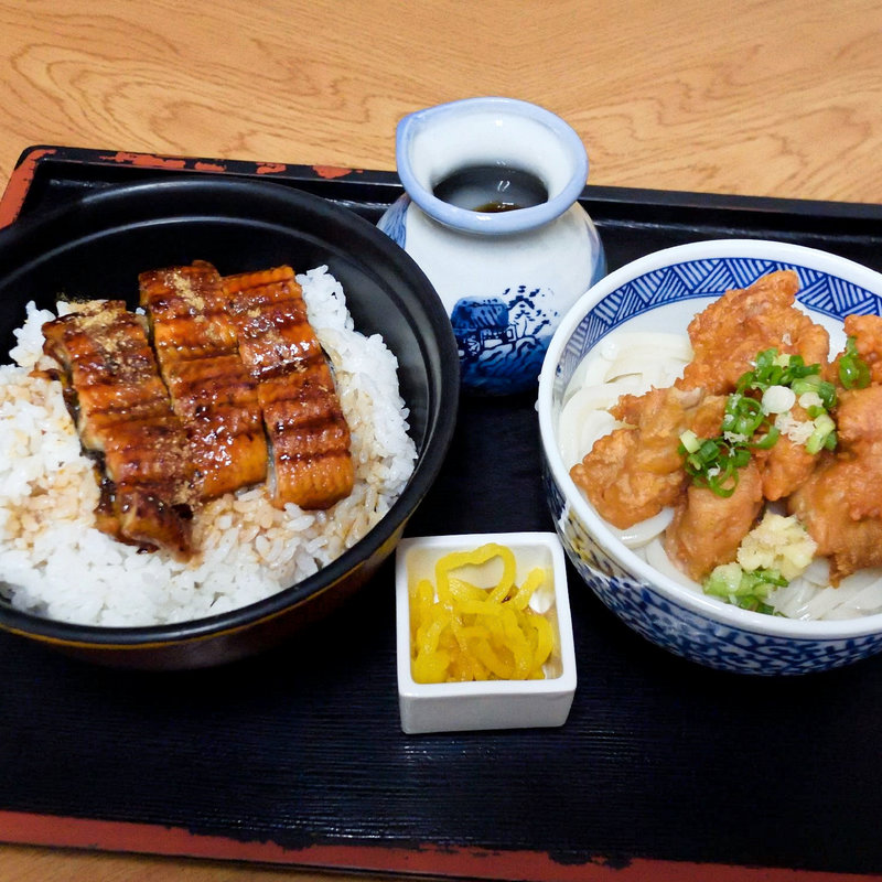 うなぎ丼セット（唐揚げぶっかけ冷）(小島 （こじま）)