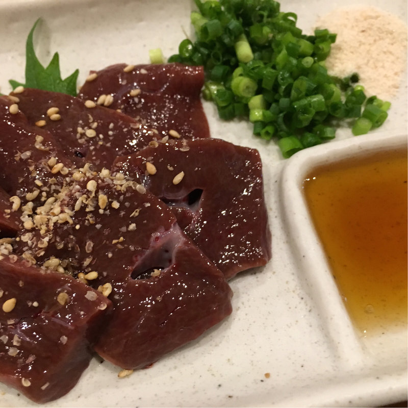 馬肉レバ刺し(馬肉料理専門店 蹄 名古屋新栄本店)