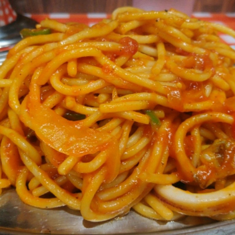 海鮮ナポリタン(スパゲッティーのパンチョ 新宿店)