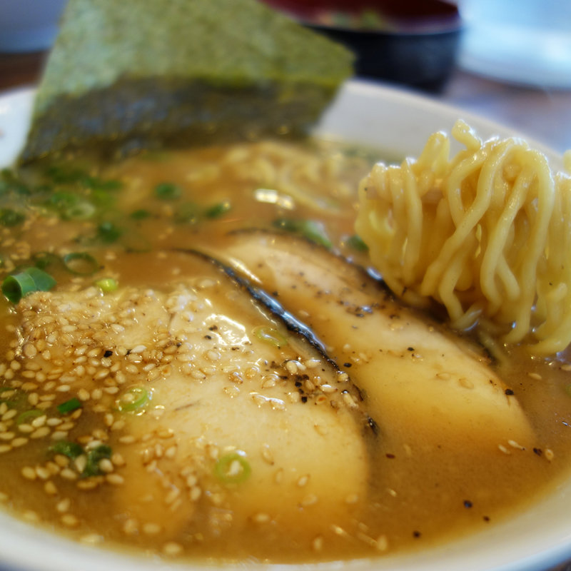 鶏味噌ラーメン(濃厚鶏塩白湯ラーメン ほったて小屋)