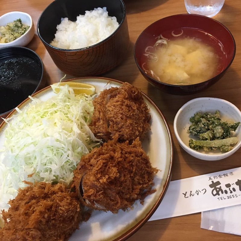 ヒレカツ定食(あぶた )