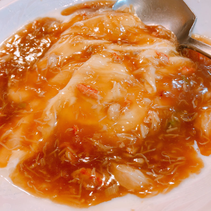 生湯葉のかに餡掛け(銀河四川台湾厨房)