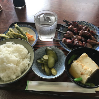 モツ焼き定食(広太屋 )