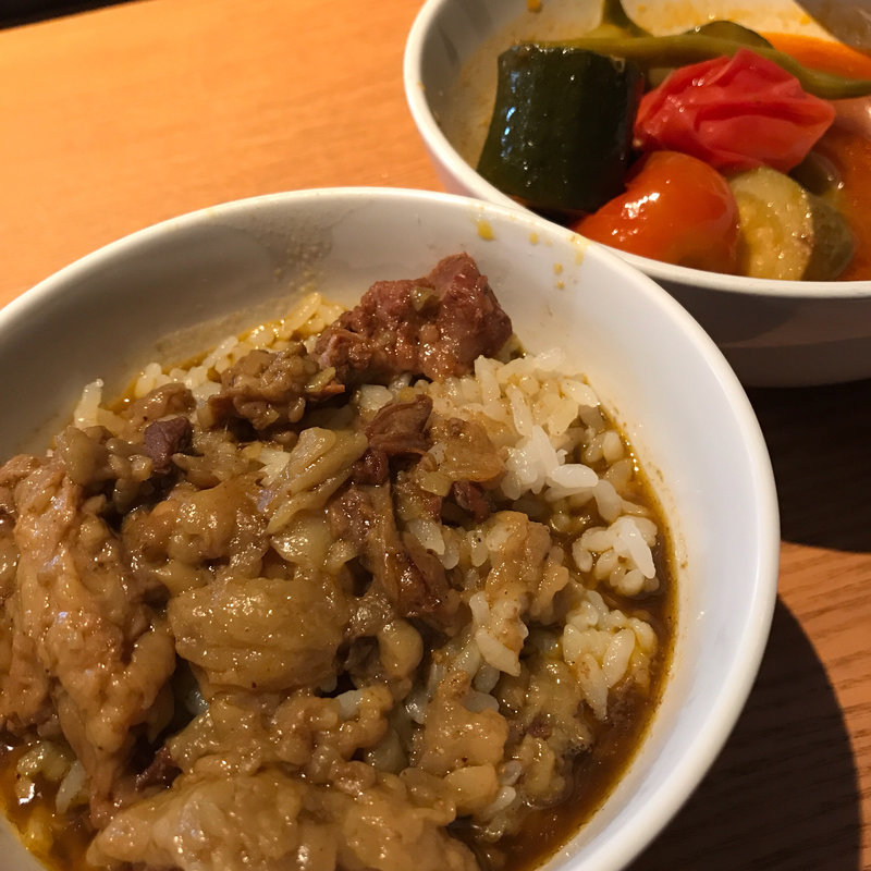 ラタトゥイユとミニカレー(Gracia)