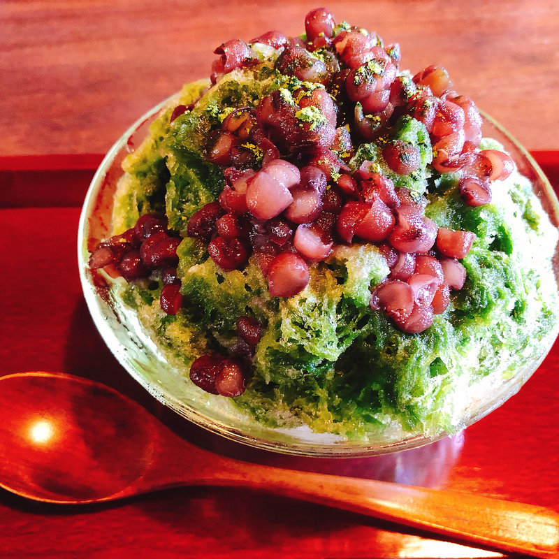 抹茶かき氷(たねや 彦根美濠の舎)