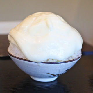 釜炒り茶エスプーマかき氷(茶三楽)