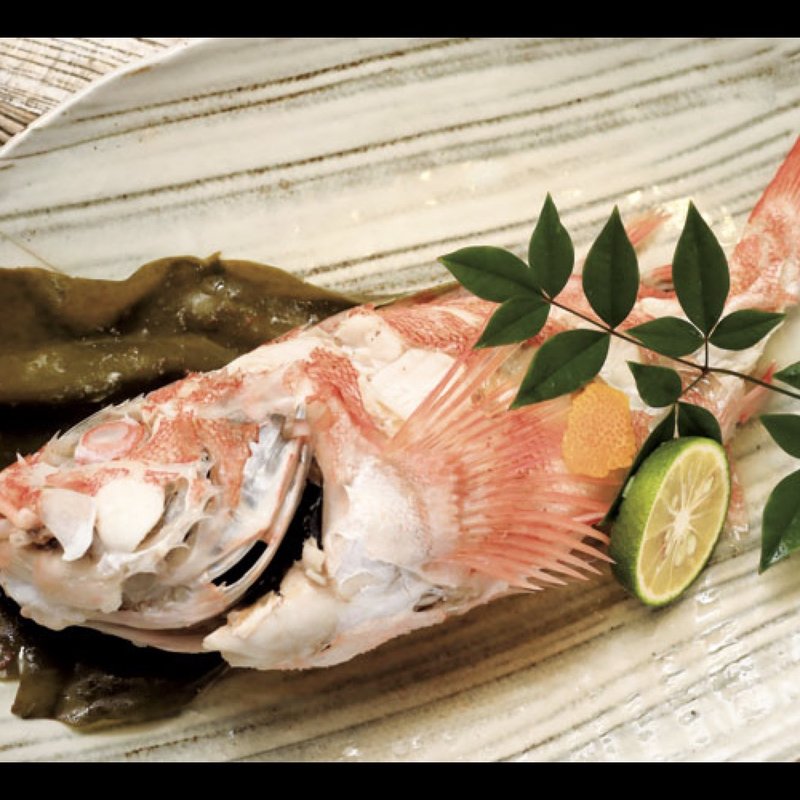 カサゴの酒蒸し(あまみの魚たち)