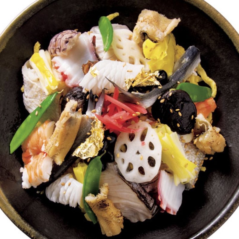 烏城黄金ばらずし(美苑鮨)