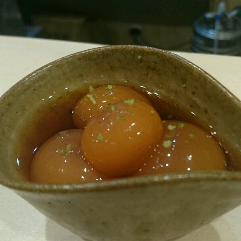 きんかん卵醤油漬け(焼鳥谷口)