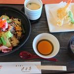 鰻ちらしと天麩羅　