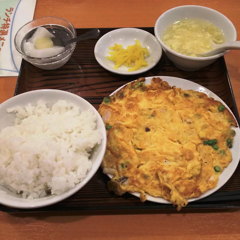 玉子と海鮮の炒め(美山飯店)