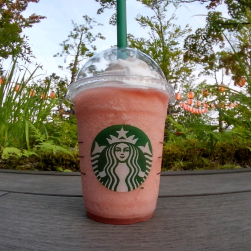 ピーチピンクフルーツフラペチーノ(スターバックスコーヒー 東急プラザ 表参道原宿店)
