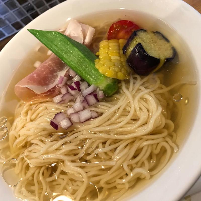 冷やがけコンソメそば(Yo-shoku OKADA)