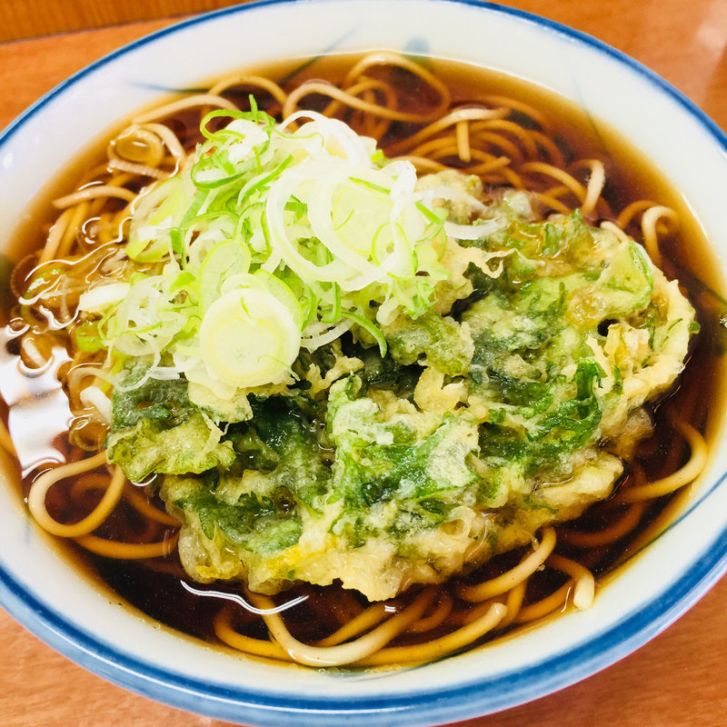春菊天そば(うさぎ)