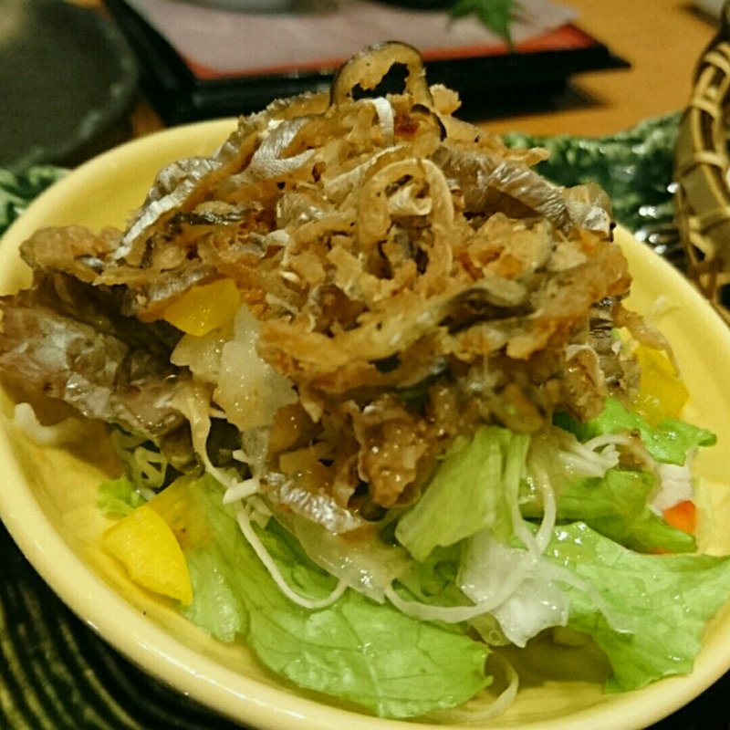 鱧皮のサラダ(権之介 梅田)