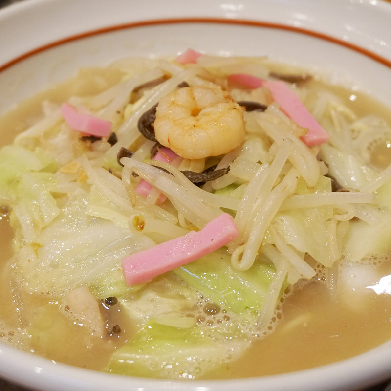 ちゃんぽん(久留米とんこつラーメン 花畑丸福(はなばたけまるふく))