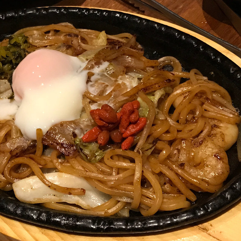 上海太麺焼そば(個室と鶏料理 とりひめ 難波店)