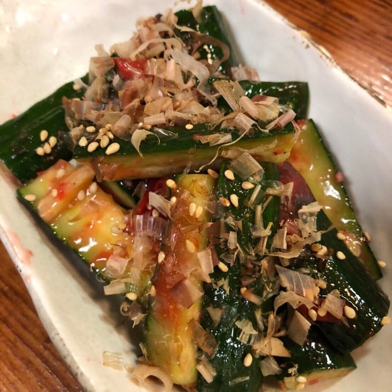 梅たたきキュウリ(なみかた羊肉店)