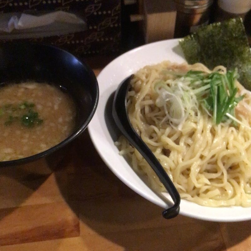 濃厚鶏骨醤油つけそば(濃厚鶏そば 麺屋武一 新橋本店)