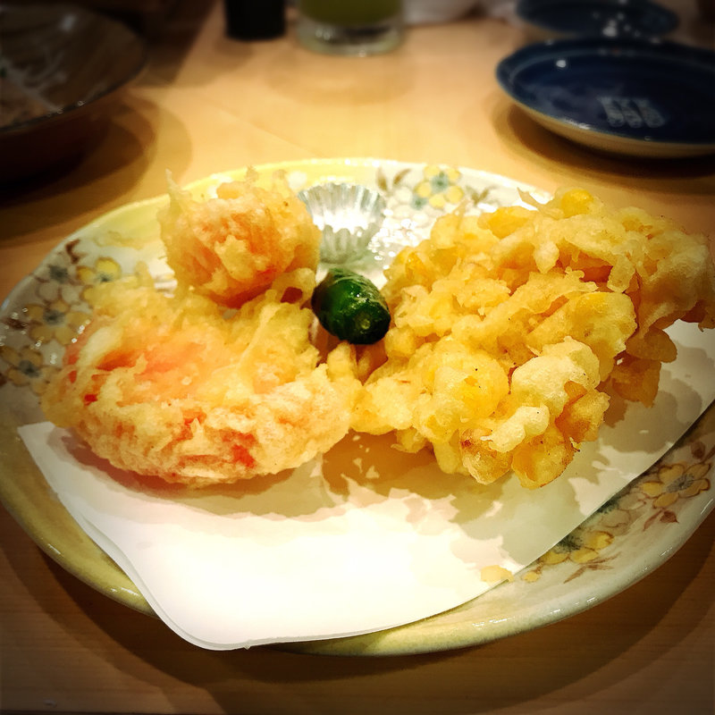とうもろこしのかき揚げ(いろは寿司)