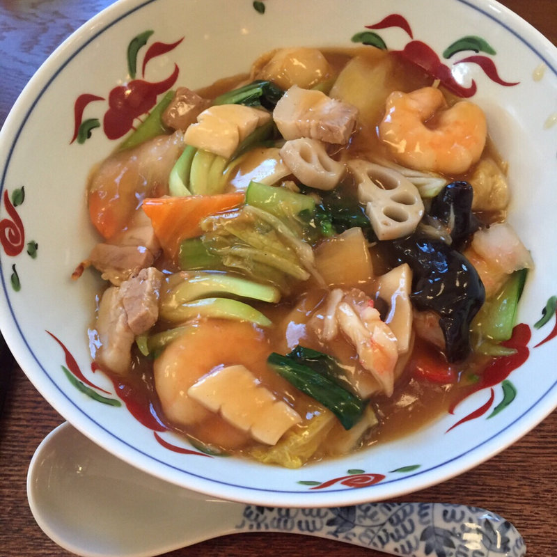 王道のあんかけ焼そば(原宿はしづめ)