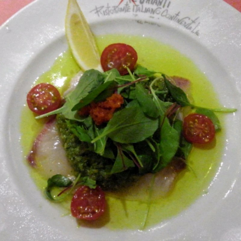 カンパチのカルパッチョ(イルキャンティビーチェ)